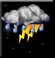 Thunderstorm, Few clouds Thunderstorm, Few clouds